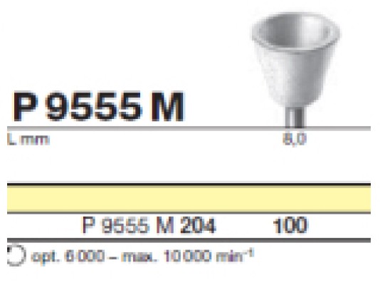 Полировочный бор универсальный D+Z / P 9555 M 204.100